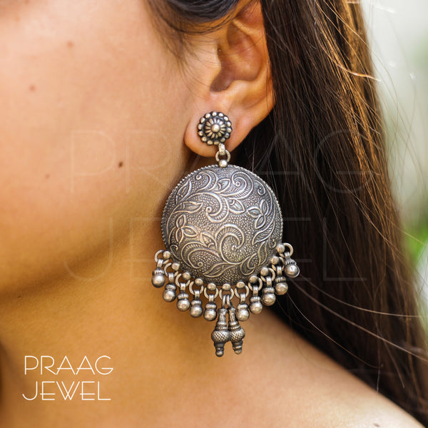 Oxidised Jewellery Earrings - Buy Oxidised Jewellery Earrings online in  India